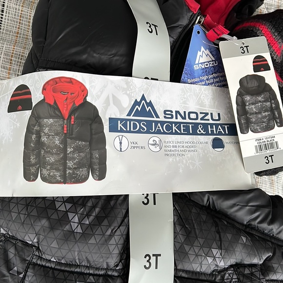 Snozu Boys' Toddlers' Fleece Lined Jacket with Hat - Picture 3 of 8